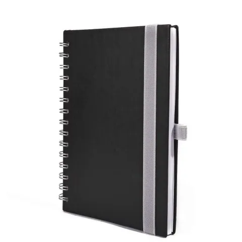 „Notes Borgo Wire“ crni spiralni A5, 192 str.
