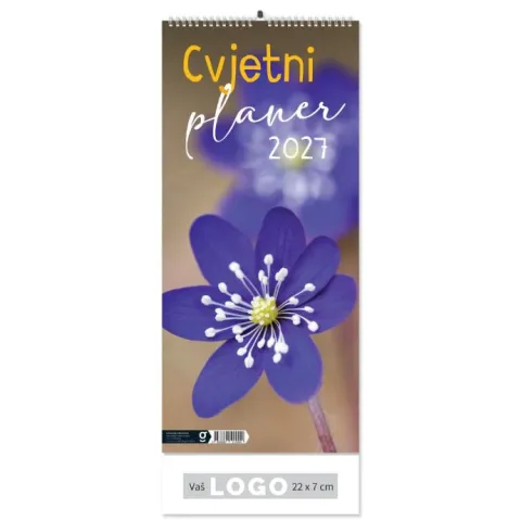 „Cvjetni Planer“ 13 list., PVC vrećica, color kalendar
