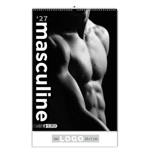 „Masculine“ 13 list., PVC vrećica, color kalendar