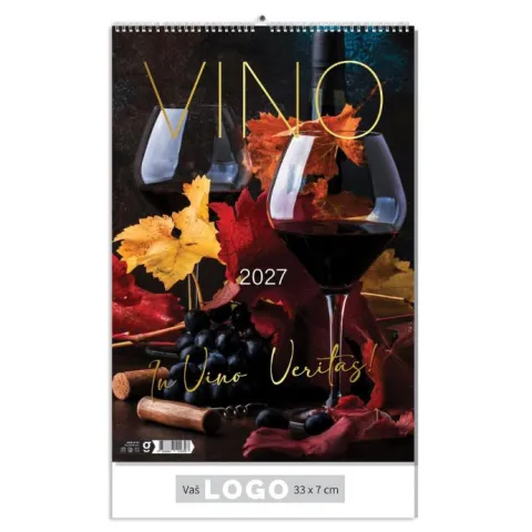 „Vino“ 13 list., PVC vrećica, color kalendar