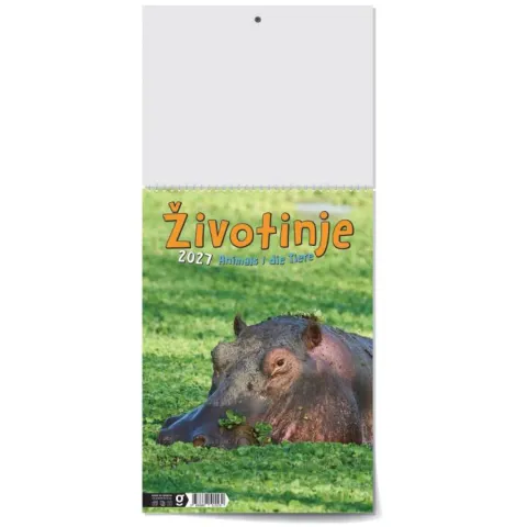 „Životinje“ 13list., PVC vrećica, color kalendar