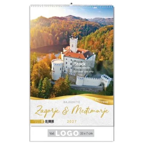 „Bajkovito Zagorje I Međimurje“ 13 list., PVC vrećica, color kalendar