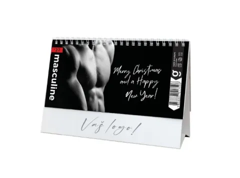 „Masculine“ 13 list., stolni kalendar, koverta