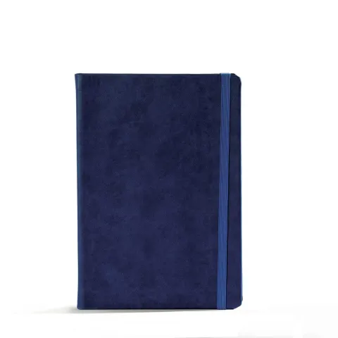 „Bloom“ tamno plavi notes A5, s gumicom