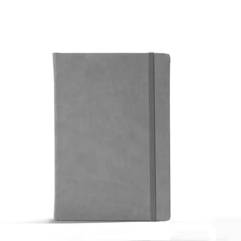 „Bloom“ srebrni notes A5, s gumicom
