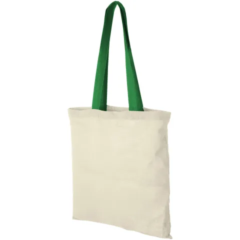 Nevada pamučna platnena torba 100 g/m², obojene ručke, 7L