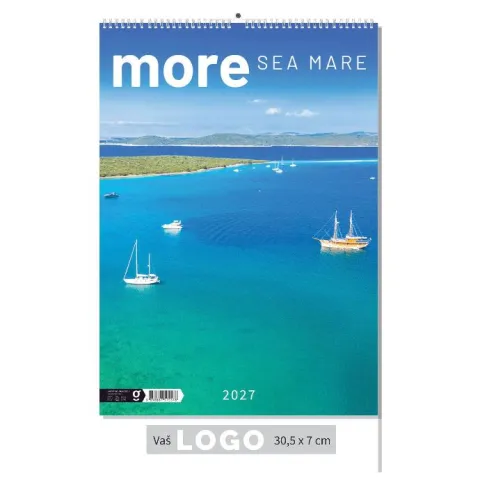 „More“ 13 sheets., format: 30,5x50 cm, PVC bag, color calendar