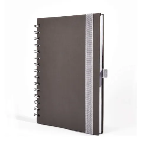 „Notes Borgo Wire“ sivi spiralni A5, 192 str.