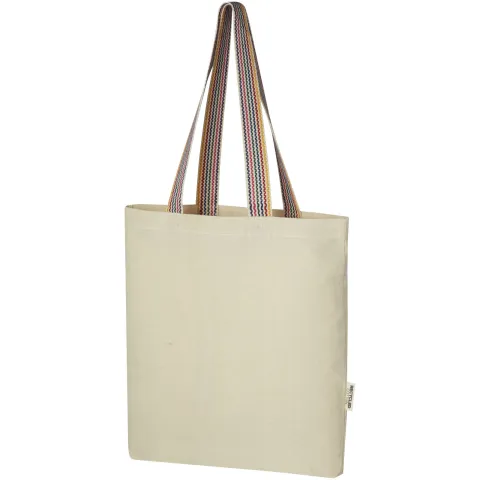 Rainbow platnena torba od reciklirane pamučne tkanine 180 g/m², 5L