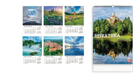 Hrvatska – hRVATSKA, zidni kalendar 14 listova