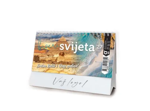 „Biseri Svijeta“ 13 list., stolni kalendar, koverta