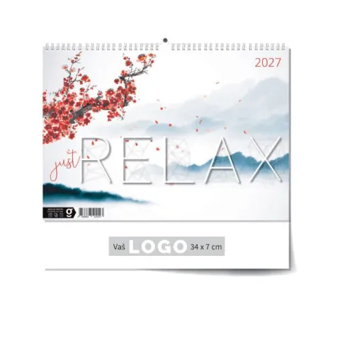 „Just Relax“ 13 list., PVC vrećica, color kalendar