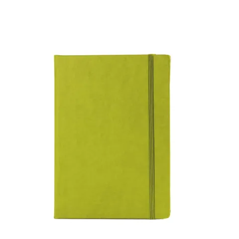„Bloom“ kiwi zeleni notes A5, s gumicom